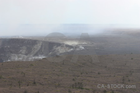 Landscape white volcanic crater.