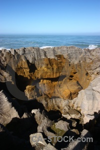 Limestone sea sky west coast rock.