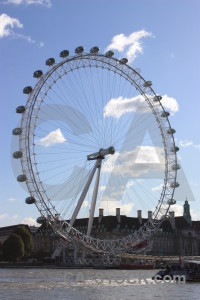 London eye building ferris wheel ornate.