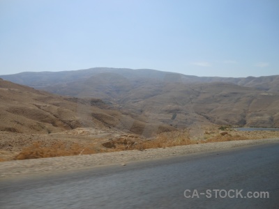 Middle east road desert western asia jordan.