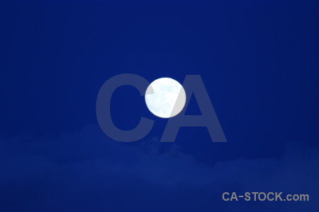 Moon blue cloud.