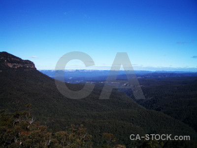 Mountain blue landscape.