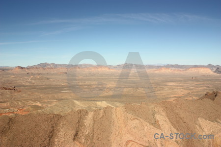 Mountain blue landscape brown desert.