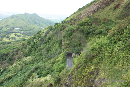 Mountain white green landscape.