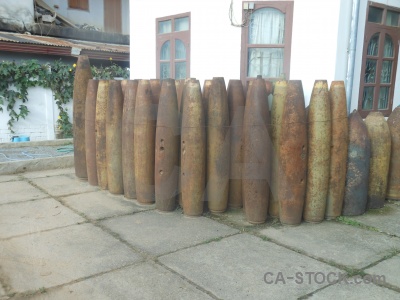 Munitions laos shell asia phonsavan.