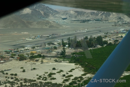 Nazca mountain runway peru south america.