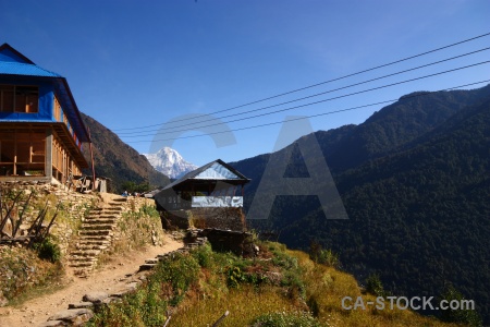 Nepal rock asia himchuli path.