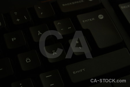 Object keyboard black computer key.