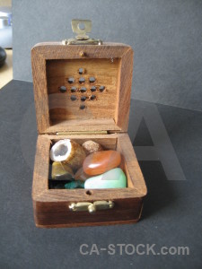 Object polished stone box.