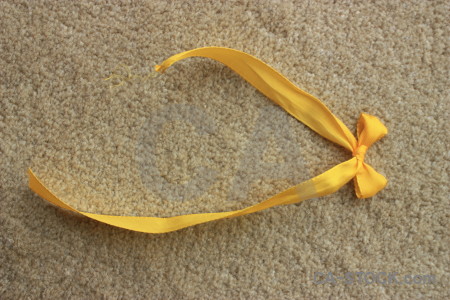 Object ribbon yellow orange.