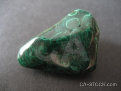 Object stone polished green gray.