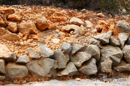 Orange brown rock texture stone.