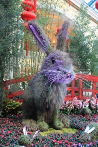 Oriental rabbit object building hare.