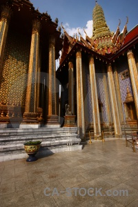 Ornate asia pillar grand palace royal.