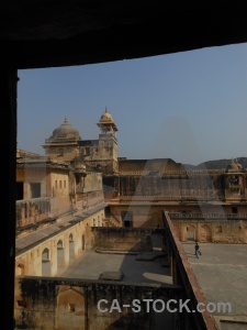 Palace south asia jaipur amer building.