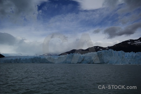Patagonia lake south america cloud ice.