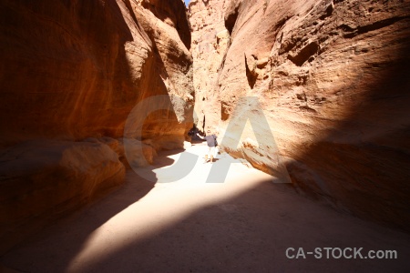 Path middle east canyon petra jordan.