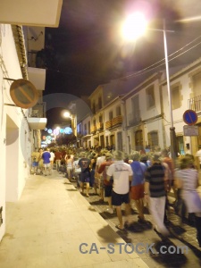 Person road fiesta building javea.