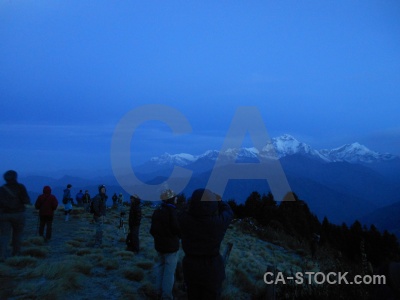 Person sky dhaulagiri nepal dhampus peak.