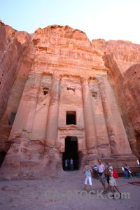 Petra carving western asia historic ancient.