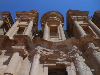 Petra middle east jordan ancient pillar.