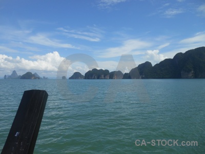 Phang nga bay water thailand limestone sea.