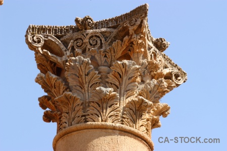 Pillar ancient column asia carving.