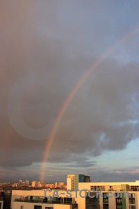 Rainbow sky cloud.
