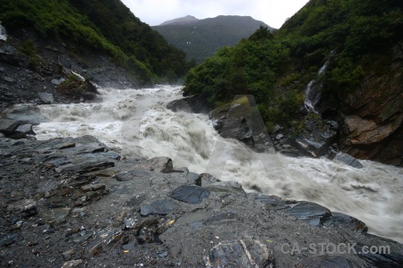 River rock gates of haast tree river.
