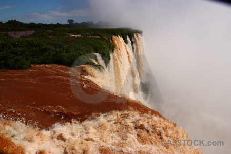 River water iguassu falls waterfall sky.