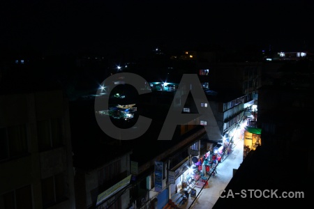 Road night kathmandu building asia.
