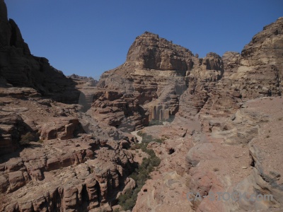 Rock asia sky nabataeans cliff.