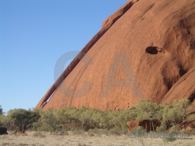 Rock australia uluru ayers rock cliff.