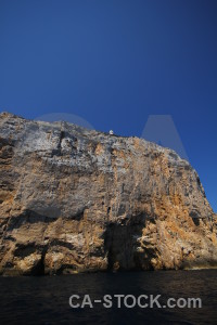 Rock blue spain europe cliff.