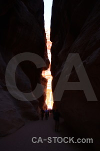 Rock canyon al siq historic nabataeans.