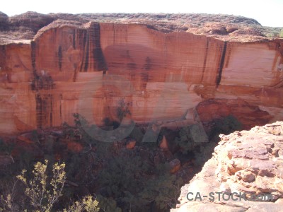 Rock cliff.