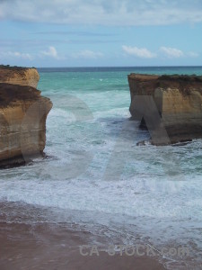 Rock cliff coast.