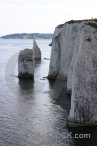 Rock cliff white.