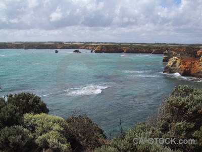 Rock coast cliff.