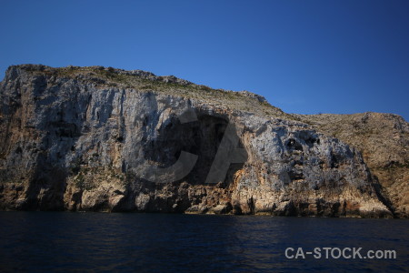 Rock europe javea cave blue.