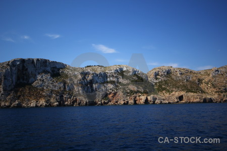Rock europe javea spain cliff.