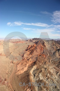 Rock landscape desert mountain blue.