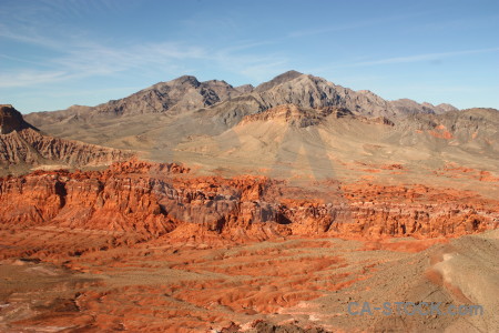 Rock mountain landscape orange desert.