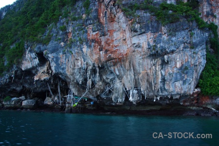 Rock southeast asia tropical limestone water.