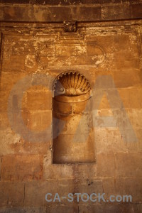 Roman orange alhambra granada building.
