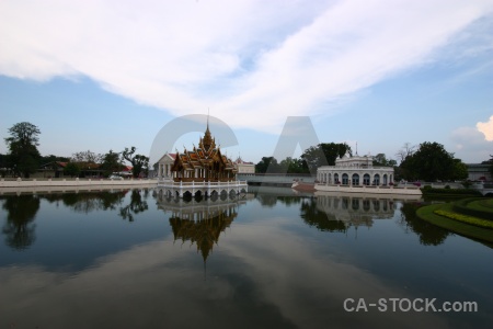 Royal reflection archway pond ayutthaya.