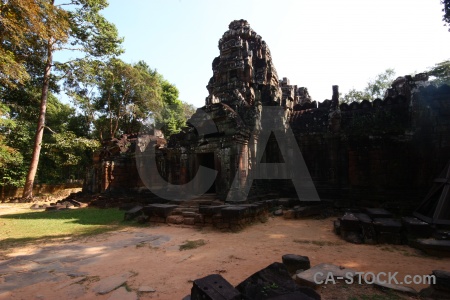 Ruin ta saom temple buddhism sky lichen.