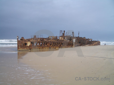 Rust ship vehicle wreck maheno.