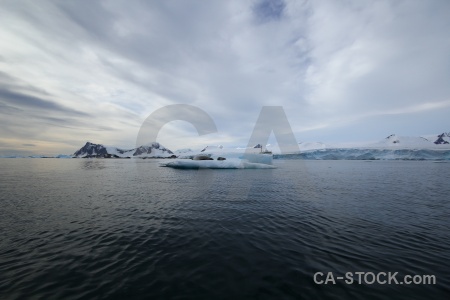 Sea antarctica cruise snowcap snow south pole.