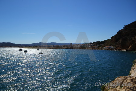 Sea blue sky europe spain.